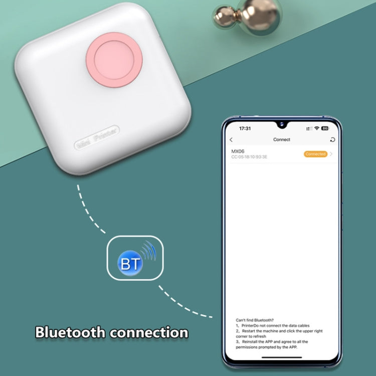 M2 Small Portable Wireless Thermal Photo Printer Student Error Question Label Printer(Blue) - free shipping - PMC TechLife - Order now!