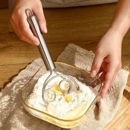 Stainless Steel Flour Mixer Flour And Egg Beaters Noodle Making Tools, Specification: Double Circle - Gadgets by PMC Jewellery | Online Shopping South Africa | PMC Jewellery | Buy Now Pay Later Mobicred