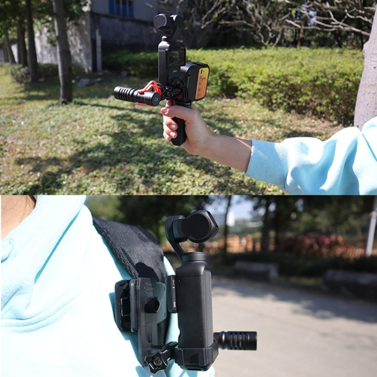 For DJI OSMO Pocket 3 Expansion Bracket Adapter Gimbal Camera Mounting Bracket Accessories, Style: Expand Bracket+Backpack Clip+Mini Triplet - Mount & Holder by PMC TechLife | Online Shopping South Africa | PMC TechLife | Buy Now Pay Later Mobicred