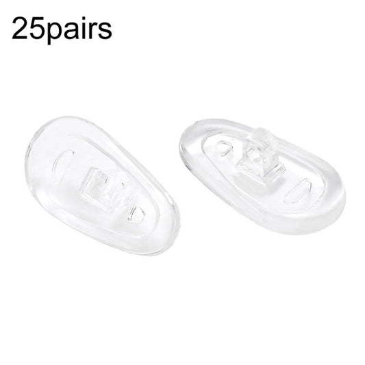 25pairs Eyeglasses Airbag Nosepiece Silicone Soft Nose Pad Universal Accessory, Model: Medium - Glasses Accessories by PMC Jewellery | Online Shopping South Africa | PMC Jewellery | Buy Now Pay Later Mobicred