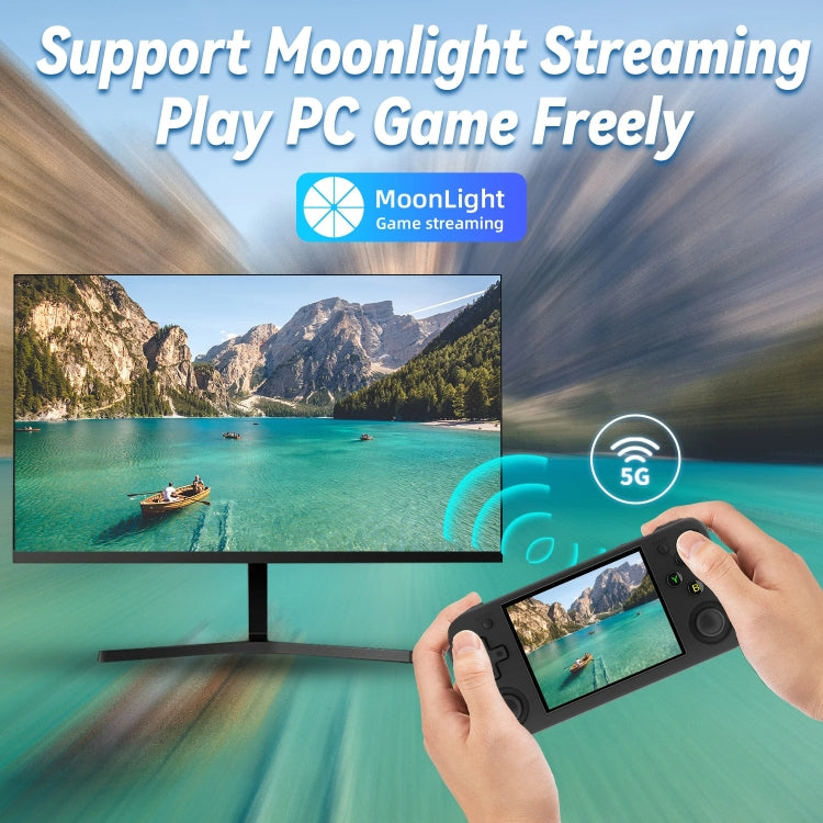 ANBERNIC RG35XX H Handheld Game Console 3.5 Inch IPS Screen Linux System 64GB+128GB(Black) - free shipping - PMC Jewellery - Order now!
