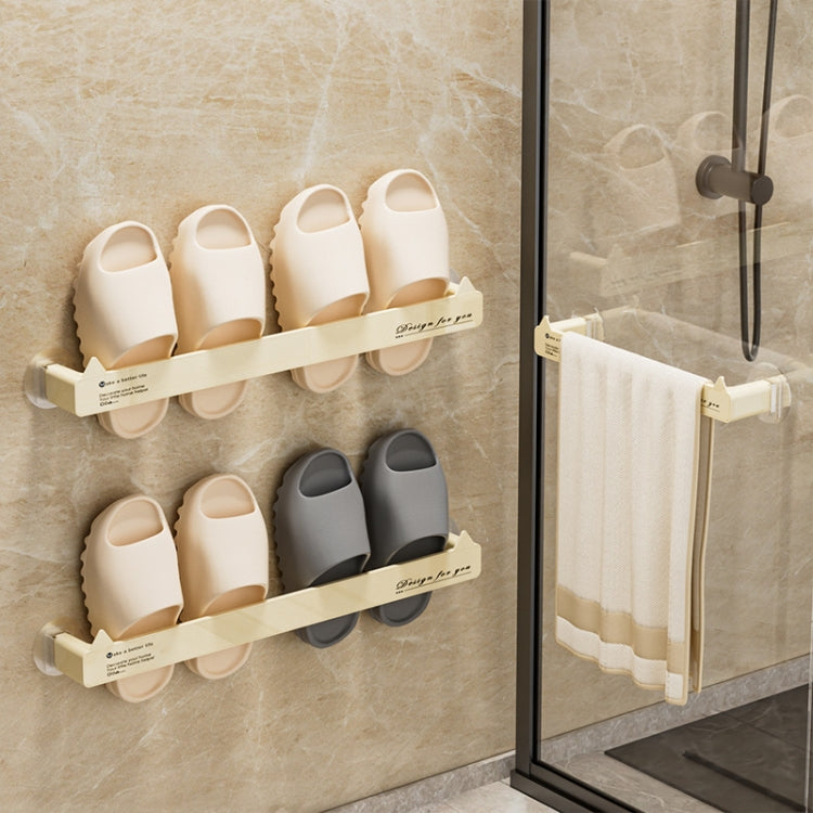 Long Traceless Wall Mounted Bathroom Slipper Rack Drainage Storage Shelf - Shelves by PMC Jewellery | Online Shopping South Africa | PMC Jewellery | Buy Now Pay Later Mobicred