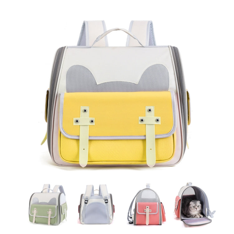Outdoor Cat Backpack Large Capacity Breathable Pet Bag(Model 7 Green) - free shipping - PMC TechLife - Order now!