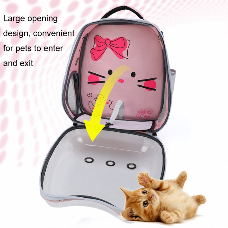 Cartoon Pattern Cat Transparent Pet Bag Space Capsule Portable Pet Backpack, Color: Black - Pet Storages & Bags by PMC TechLife | Online Shopping South Africa | PMC TechLife | Buy Now Pay Later Mobicred