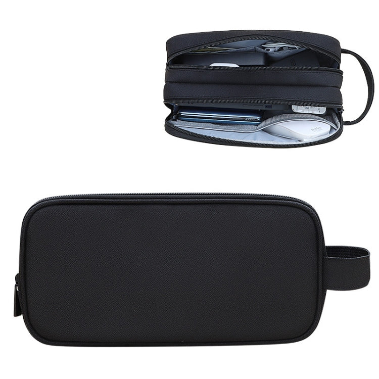 SM09 Double-layer Large Capacity Digital Accessories Storage Bag, Color: Black - Digital Storage Bag by PMC Jewellery | Online Shopping South Africa | PMC Jewellery | Buy Now Pay Later Mobicred