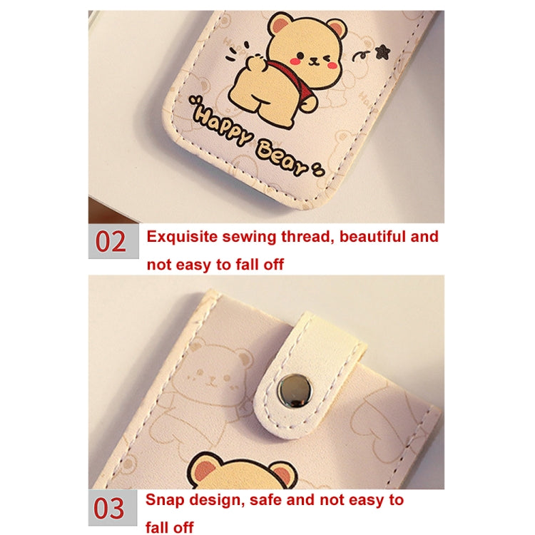 Pull-out Multi-card Slot ID Card Holder  Large Capacity Cartoon Card Bag, Color: Bear - Card & Passport Bags by PMC TechLife | Online Shopping South Africa | PMC TechLife
