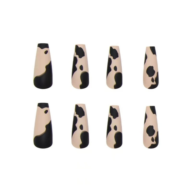 24pcs/box Frosted Leopard Finished Ballet Manicure Patches(BKS549) - Nail Stickers by PMC Jewellery | Online Shopping South Africa | PMC Jewellery | Buy Now Pay Later Mobicred