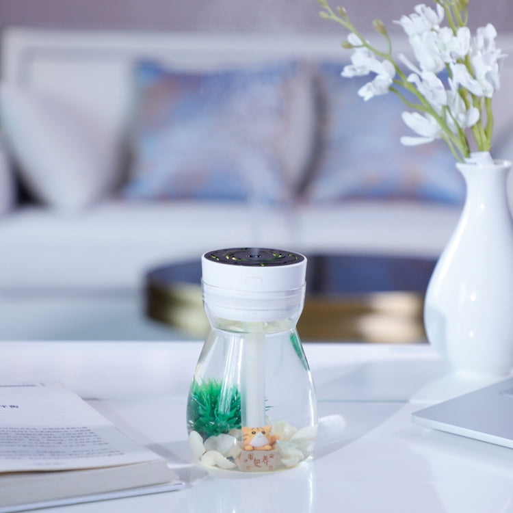 FH-068 Mini USB Car Home Colorful Light Bottle Micro Landscape Humidifier(White) - free shipping - PMC TechLife - Order now!