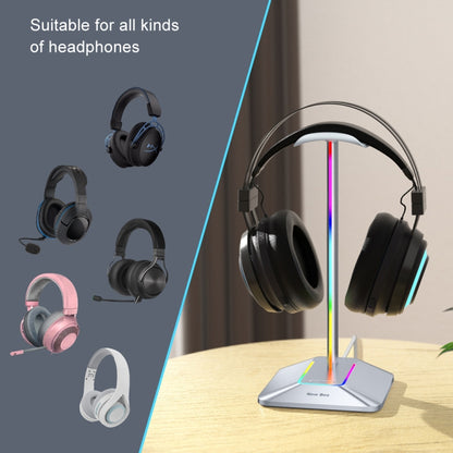 New Bee Dual Output Colorful Headset Display Rack HUB Expansion Headphone Holder, Color: Z9 Without Extended Interface Black - Headset Stand by PMC Jewellery | Online Shopping South Africa | PMC Jewellery | Buy Now Pay Later Mobicred