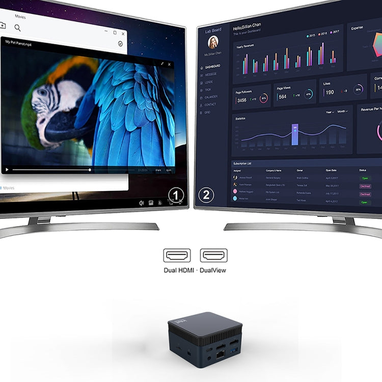 N100/DDR5 12th AlderLake-N100 Dual 4K60Hz Office And Home Mini PC, Spec: 12G+128G /US Plug - Windows Mini PCs by PMC TechLife | Online Shopping South Africa | PMC TechLife | Buy Now Pay Later Mobicred