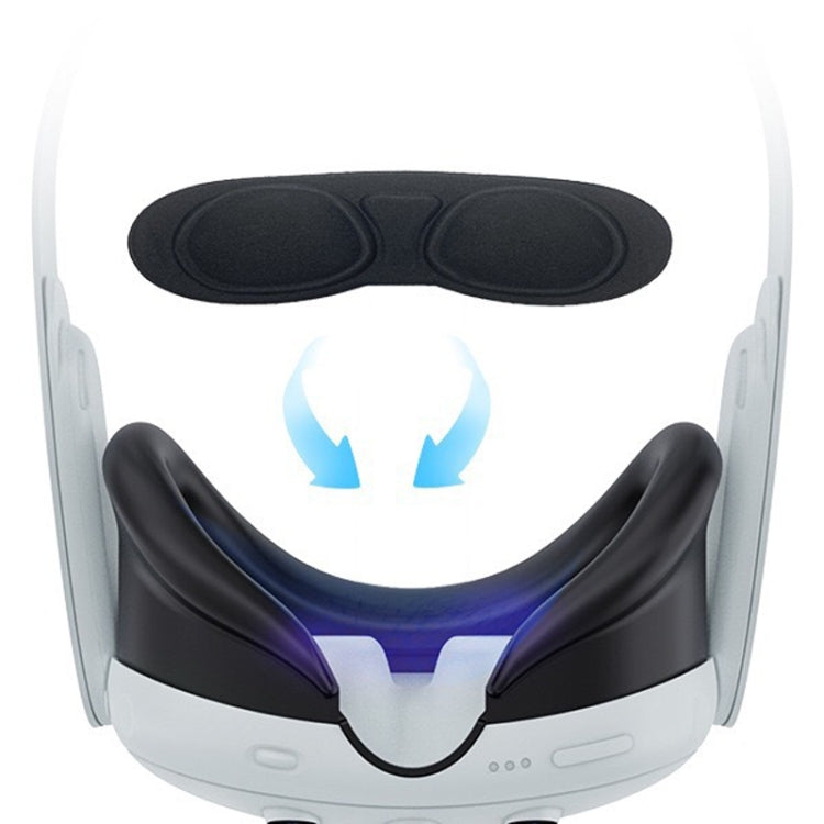 For Meta Quest 3 PC Protective Shell, Style: Single Shell (Glitter Transparent Blue) - VR Accessories by PMC TechLife | Online Shopping South Africa | PMC TechLife | Buy Now Pay Later Mobicred