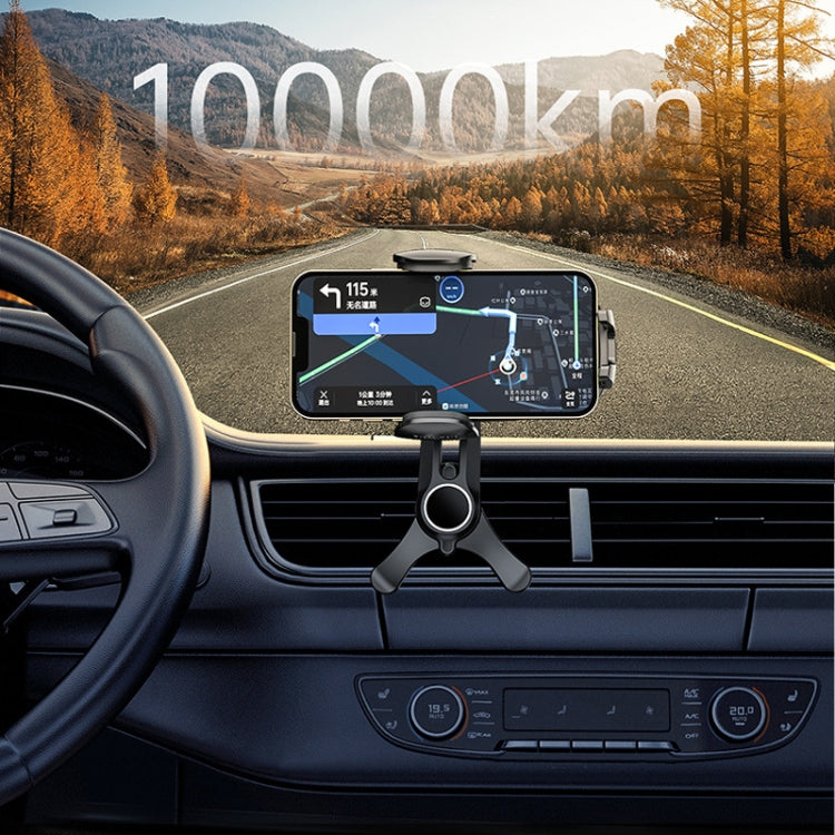 Car Air-conditioning Vent Y-shaped Base Mobile Phone Holder, Color: Tenth Generation Balck - Car Holders by PMC TechLife | Online Shopping South Africa | PMC TechLife | Buy Now Pay Later Mobicred