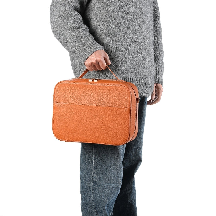 For Apple Vision Pro Headset Multifunctional Storage Bag Carrying Case(Brown) - VR Accessories by PMC TechLife | Online Shopping South Africa | PMC TechLife | Buy Now Pay Later Mobicred