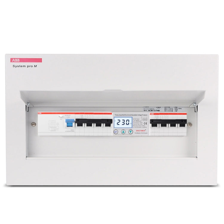 SINOTIMER STVP-932 80A 3-phase 380V LCD Self-resetting Adjustable Surge Voltage Protector - free shipping - PMC TechLife - Order now!