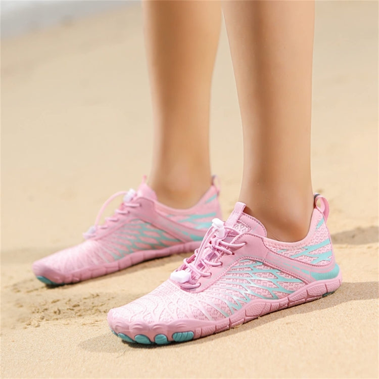 Womens Girls Water Shoes Quick Dry Aqua Socks Barefoot Beach Shoes Comfort Swim Sneakers, Size: 37(Pink) - Flat Shoes by PMC Jewellery | Online Shopping South Africa | PMC Jewellery