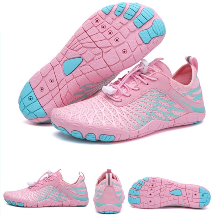 Womens Girls Water Shoes Quick Dry Aqua Socks Barefoot Beach Shoes Comfort Swim Sneakers, Size: 37(Pink) - Flat Shoes by PMC Jewellery | Online Shopping South Africa | PMC Jewellery