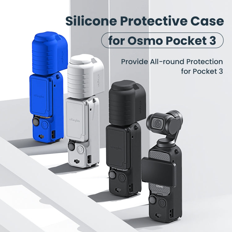 For DJI Osmo Pocket 3 AMagisn Silicone Protection Case Movement Camera Accessories, Style: 7 In 1 Gray - Case & Bags by aMagisn | Online Shopping South Africa | PMC Jewellery | Buy Now Pay Later Mobicred