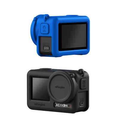 For DJI Osmo Action 4 / 3 aMagisn Silicone Protection Case Camera Protection Accessories(Black) -  by aMagisn | Online Shopping South Africa | PMC Jewellery | Buy Now Pay Later Mobicred