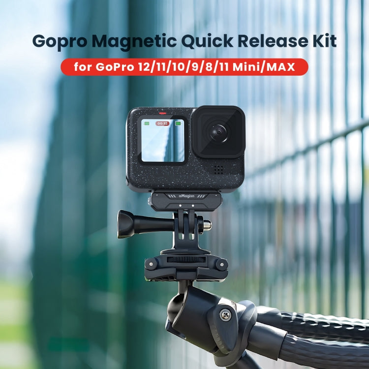 aMagisn Metal Magnetic Absorption Kit For GoPro HERO12 Black /11 Black /10 Black /9 Black - Holder by aMagisn | Online Shopping South Africa | PMC Jewellery | Buy Now Pay Later Mobicred