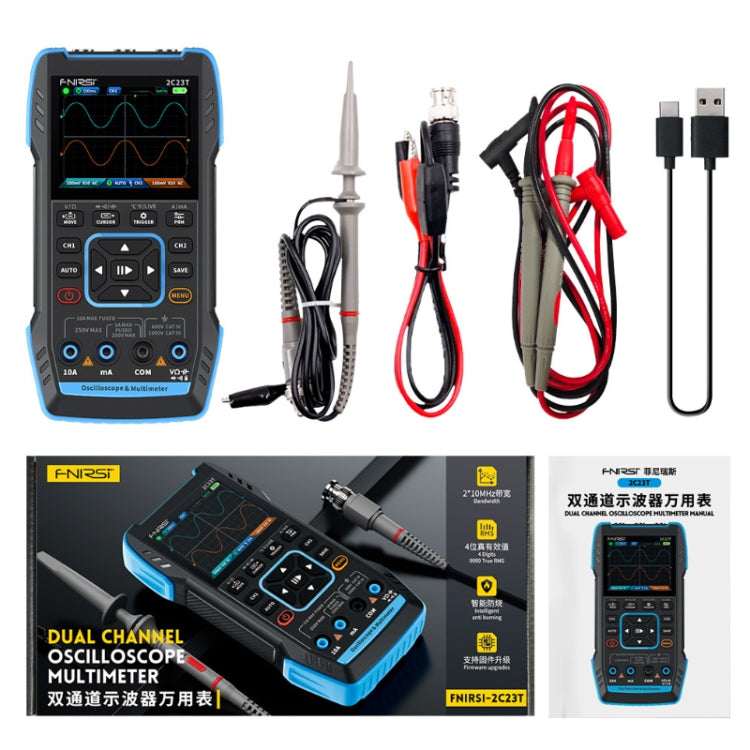 FNIRSI 3 In 1 Handheld Digital Oscilloscope Dual-Channel Multimeter, Specification: Standard - Digital Multimeter by FNIRSI | Online Shopping South Africa | PMC Jewellery