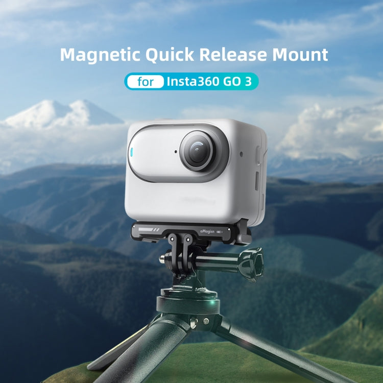 For Insta360 GO 3 aMagisn Magnetic Fast Disassembly Bottom Seat Bracket Sports Camera Accessories - Others by aMagisn | Online Shopping South Africa | PMC Jewellery | Buy Now Pay Later Mobicred