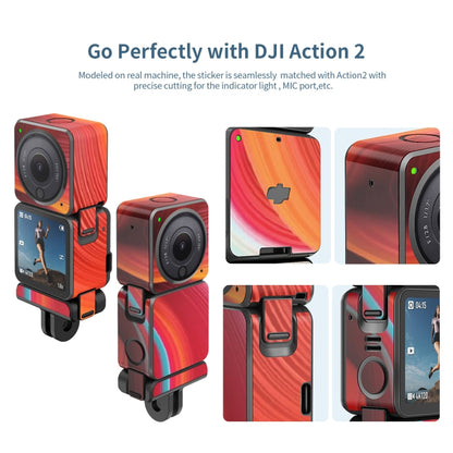 For DJI Action 2 aMagisn Body Protection Paper Scratch-Resistant Film Accessories, Style: Power Colorful Painting 2 -  by aMagisn | Online Shopping South Africa | PMC Jewellery | Buy Now Pay Later Mobicred