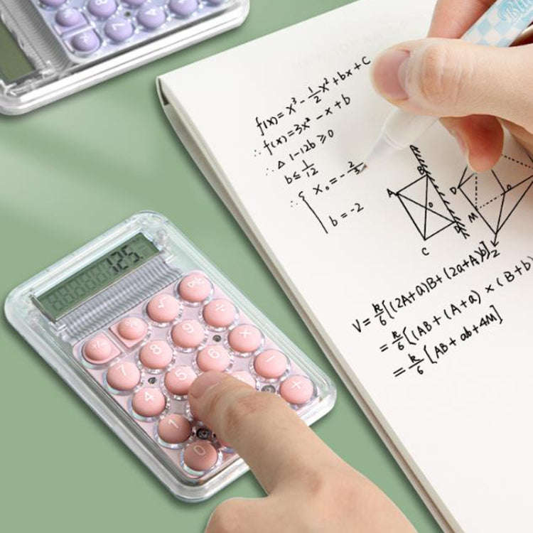 Small Silent Simple Calculator Mini Candy Dormitory Student Office Exam Tool(Pink) - Calculator by PMc TechLife | Online Shopping South Africa | PMc TechLife | Buy Now Pay Later Mobicred
