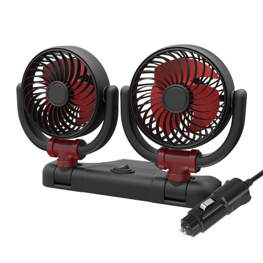 SUITU Car Foldable Cooling Fan Automobile Summer Temperature Reduction Fan, Model: Dual 24V Cigarette Lighter Energized - Heating & Fans by SUITU | Online Shopping South Africa | PMC Jewellery | Buy Now Pay Later Mobicred