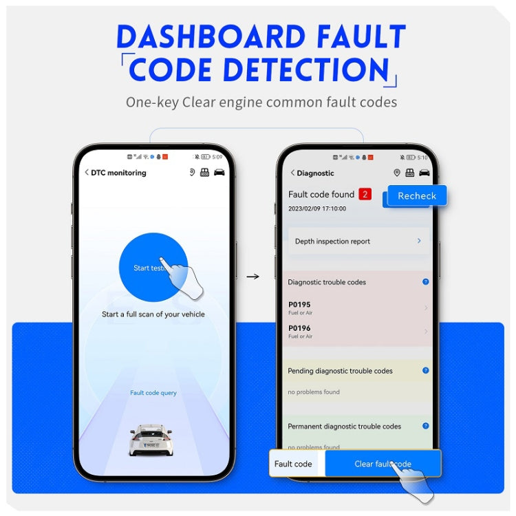 FNIRSI Bluetooth 5.1 Car Engine OBD2 Fault Code Diagnostic Instrument(English) - Electronic Test by FNIRSI | Online Shopping South Africa | PMC TechLife | Buy Now Pay Later Mobicred