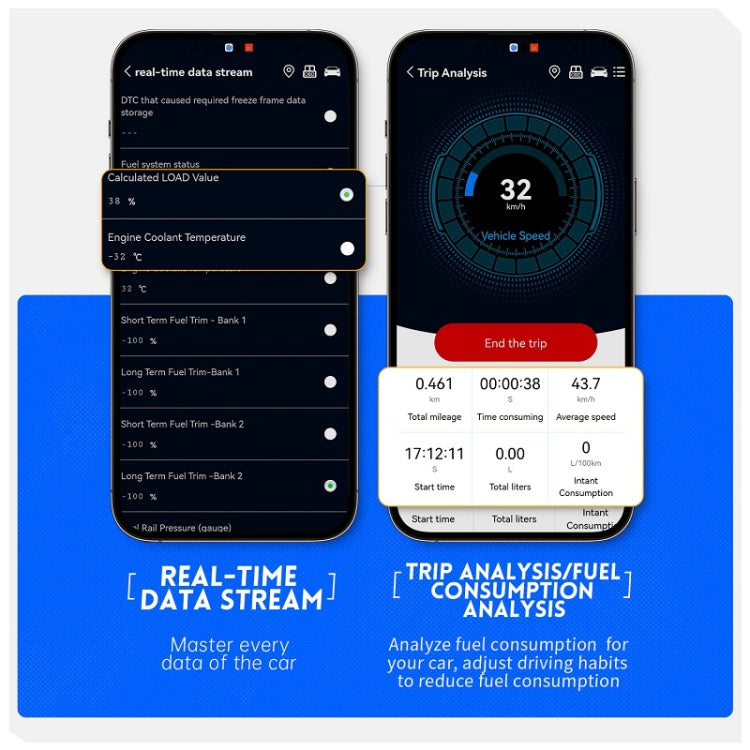 FNIRSI Bluetooth 5.1 Car Engine OBD2 Fault Code Diagnostic Instrument(English) - Electronic Test by FNIRSI | Online Shopping South Africa | PMC TechLife | Buy Now Pay Later Mobicred