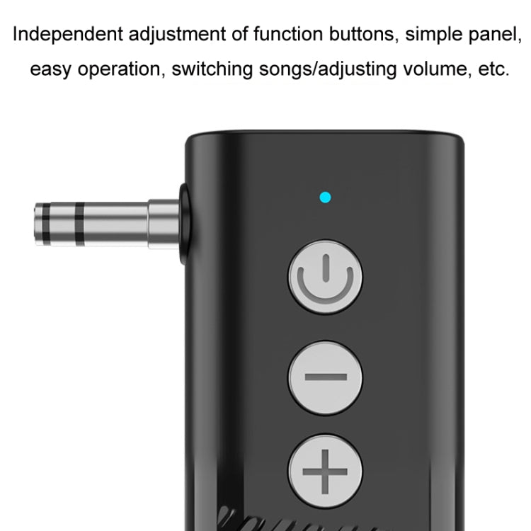 Bluetooth 5.3 Car TF Playback AUX Receiver Transmitter - Bluetooth Adapters by PMC TechLife | Online Shopping South Africa | PMC TechLife