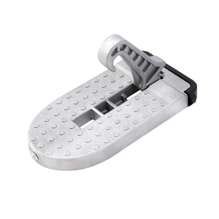 Car Hook Door Foldable Foot Pedal with Safety Hammer(Silver) - free shipping - PMC TechLife - Order now!