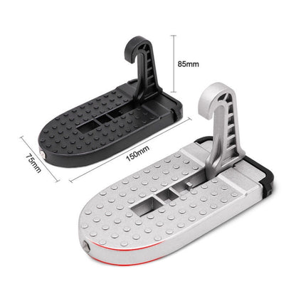 Car Hook Door Foldable Foot Pedal with Safety Hammer(Silver) - Foot Pedal by PMC Jewellery | Online Shopping South Africa | PMC Jewellery | Buy Now Pay Later Mobicred