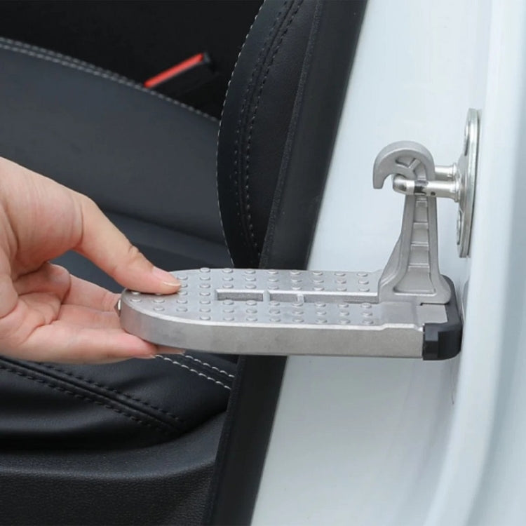 Car Hook Door Foldable Foot Pedal with Safety Hammer(Silver) - free shipping - PMC TechLife - Order now!