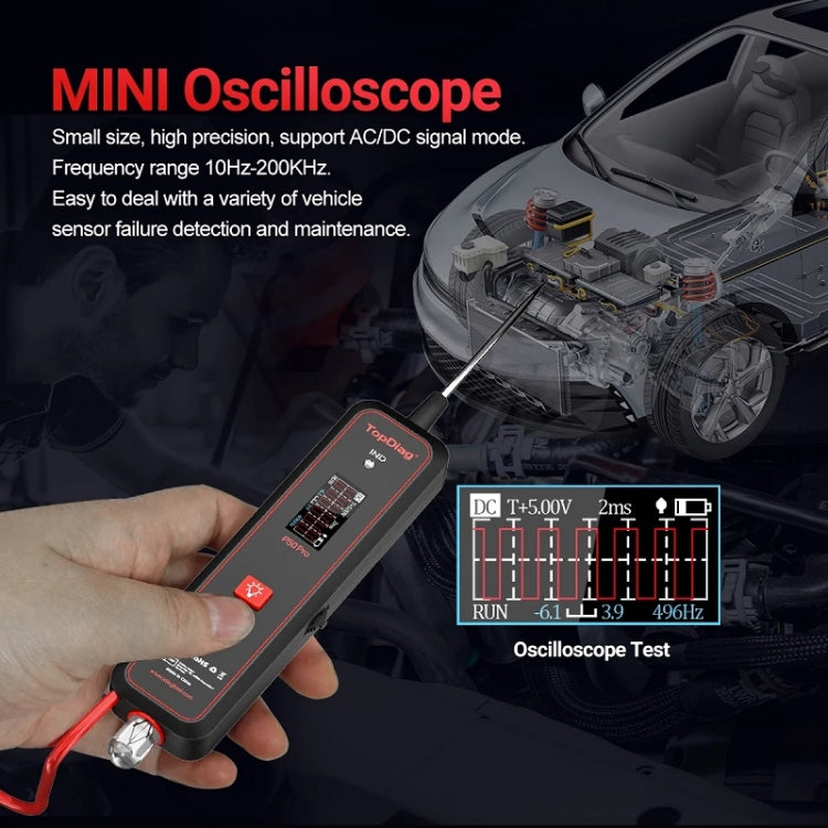 JDiag Mini Circuit Tester AC/DC Detection Multi-function Oscilloscope(P50 Pro) - Electronic Test by JDiag | Online Shopping South Africa | PMC TechLife | Buy Now Pay Later Mobicred