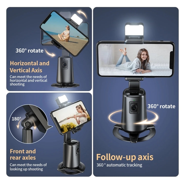 Pixel A200  Auto Tracking Gimbal Stabilizer 360 Degree Rotation Selfie Stick With Fill Light Set 1 - Handheld Gimbals by Pixel | Online Shopping South Africa | PMC TechLife | Buy Now Pay Later Mobicred
