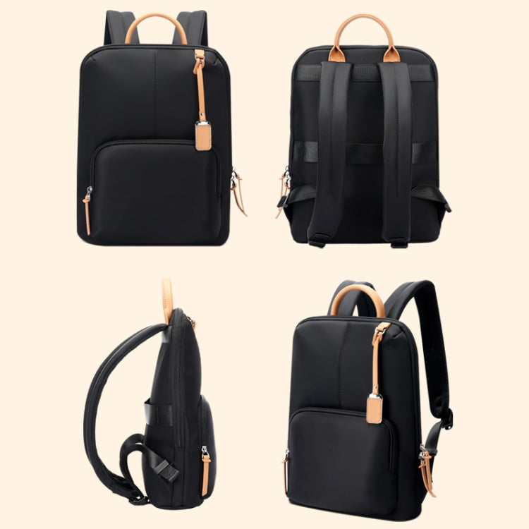 Bopai 62-126521 14-inch Laptop Thin and Light Business Waterproof Backpack(Pink) - free shipping - PMC Jewellery - Order now!
