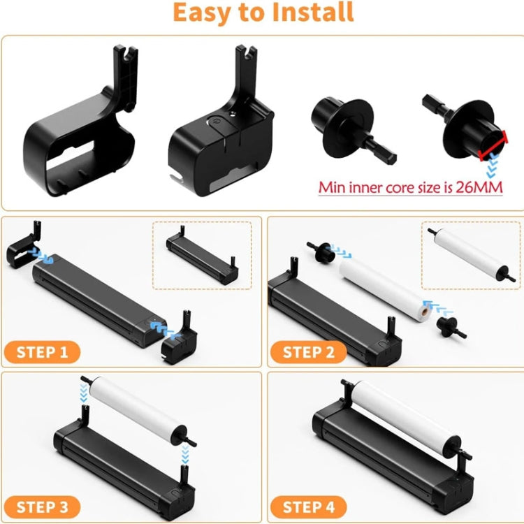 Phomemo M08F Printer Holder For A4 Rolls Thermal Paper - Others by Phomemo | Online Shopping South Africa | PMC TechLife | Buy Now Pay Later Mobicred