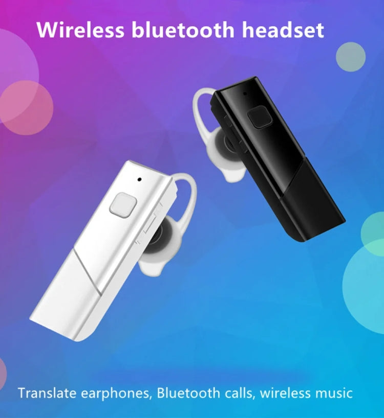 40 Languages Instant Real-Time Translation Smart Wireless BT5.0 Translation Earphone(White) -  by PMC Jewellery | Online Shopping South Africa | PMC Jewellery | Buy Now Pay Later Mobicred