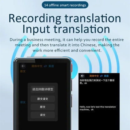 Hishell P40 Smart Translator 135 Languages Voice Intelligent Online Translation Machine Offline Multilanguage Speech Translate(Black) -  by Hishell | Online Shopping South Africa | PMC Jewellery | Buy Now Pay Later Mobicred