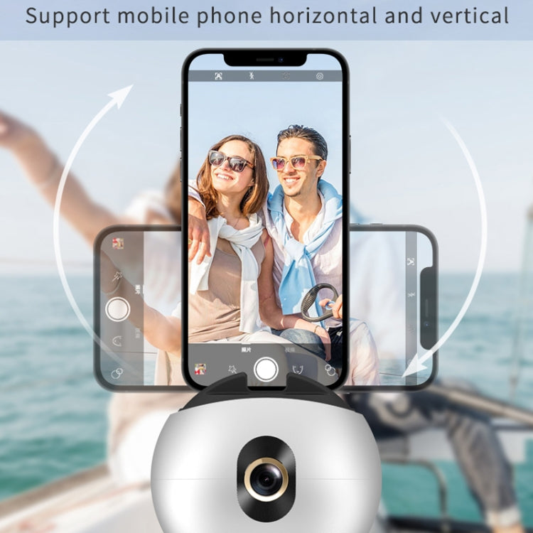 Hishell Rechargeable AI Face Intelligent Follow Shot Gimbal Cell Phone Live Streaming Video Stabilizer(White) - Handheld Gimbals by Hishell | Online Shopping South Africa | PMC Jewellery | Buy Now Pay Later Mobicred