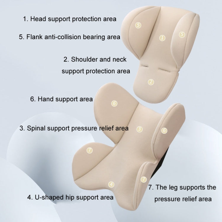 Infant Safety Seat Cushion Four Seasons Universal Stroller Lumbar Protection Pads(Grey) - Strollers Accessories by PMc TechLife | Online Shopping South Africa | PMc TechLife | Buy Now Pay Later Mobicred