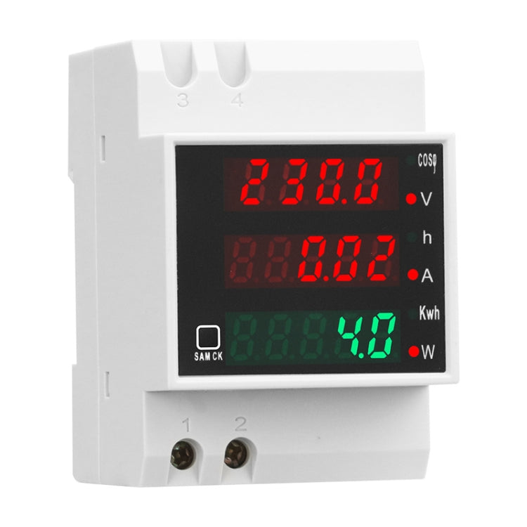 SINOTIMER SDM004 Din Rail AC Voltage Current Time Power Electricity Multi-Function Detection Meter - free shipping - PMC TechLife - Order now!
