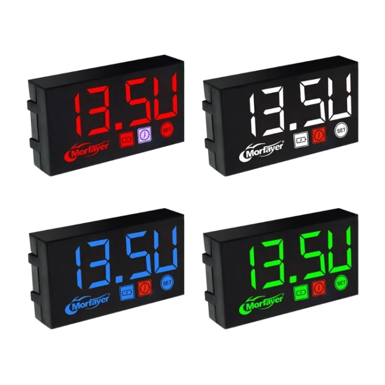 Compact LED Digital Display Time Voltmeter, Specification: 3 in 1 Red - Electrical Instruments by PMC TechLife | Online Shopping South Africa | PMC TechLife | Buy Now Pay Later Mobicred