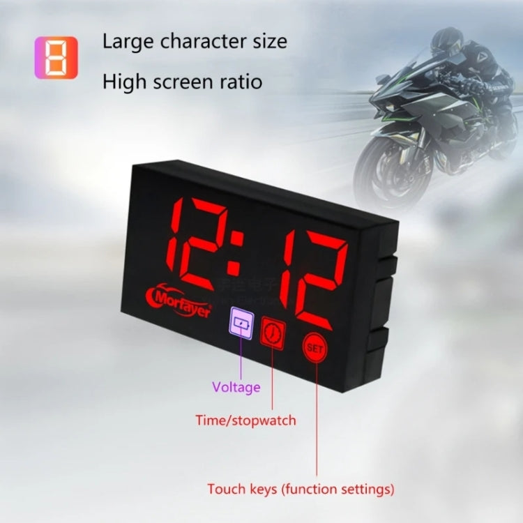Compact LED Digital Display Time Voltmeter, Specification: 2 in 1 Water Temperature Blue - Electrical Instruments by PMC TechLife | Online Shopping South Africa | PMC TechLife | Buy Now Pay Later Mobicred