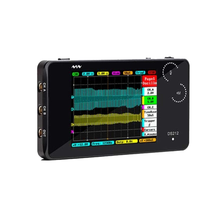 MINIWARE Dual Channel Mini Portable Handheld Digital Storage Oscilloscope, Model: DS212 - free shipping - PMC TechLife - Order now!