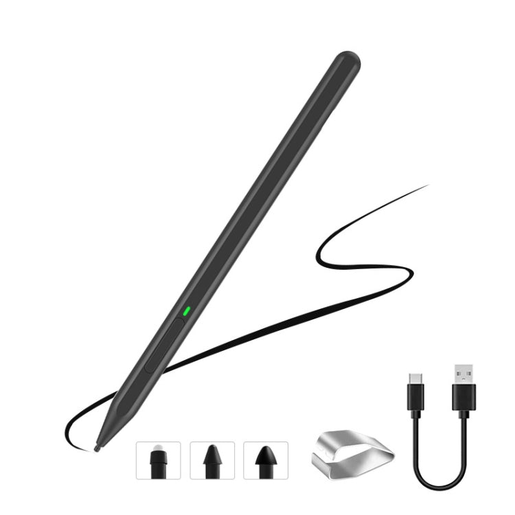 For Microsoft Surface 4096 Pressure Sensitive MPP2.0 Anti-false Touch Pressure Sensitive Capacitive Pen(Black) - Stylus Pen by PMC TechLife | Online Shopping South Africa | PMC TechLife | Buy Now Pay Later Mobicred