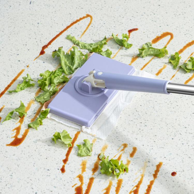 Washcloth Small Mop Lazy Person Hand-Free Automatic Paper Change Mini Floor Cleaner(White) - free shipping - PMc TechLife - Order now!