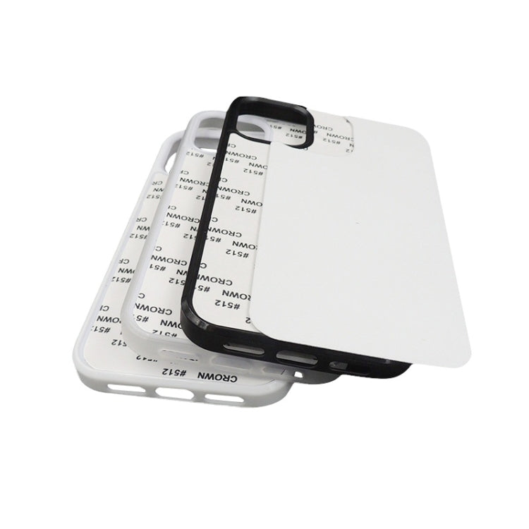 For iPhone 15 Pro 10PCS 2D Blank Sublimation Phone Case(Black) - iPhone 15 Pro Cases by PMC TechLife | Online Shopping South Africa | PMC TechLife