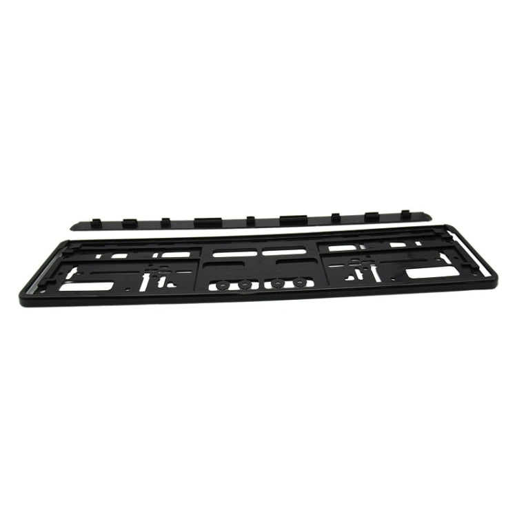 European Standard Single-strip Plastic License Plate Frame, Specification: Carbon Pattern - License Plate Covers & Frames by PMC TechLife | Online Shopping South Africa | PMC TechLife | Buy Now Pay Later Mobicred
